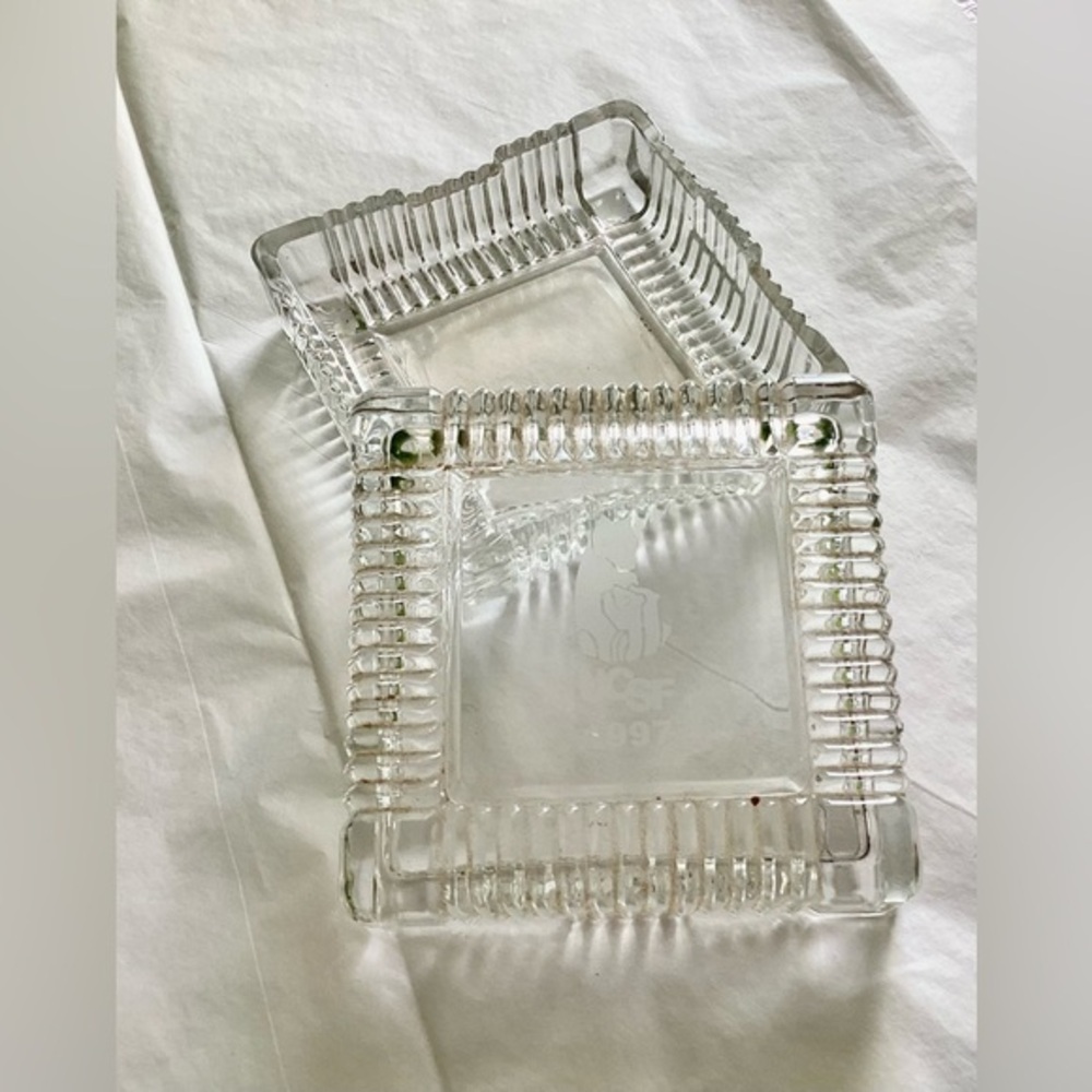 Momma Bear + Cubs Crystal Trinket Candy Box 1997 UCSF